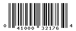 UPC barcode 041000321764