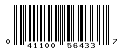 upc 041100564337 barcode image