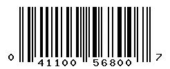 041100568007 barcode