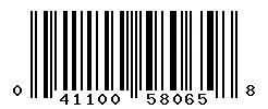 041100580658 barcode