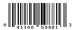 041100598813 barcode