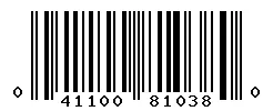 041100810380 barcode