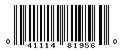 upc 041114819560 barcode image