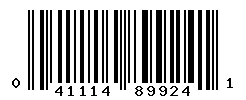 upc 041114899241 barcode image