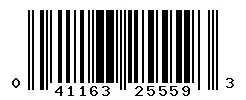 UPC barcode 041163255593