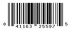 UPC barcode 041163255975