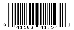 UPC barcode number 041163417571