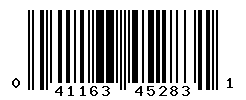 UPC barcode number 041163452831