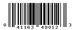UPC barcode 041163490123