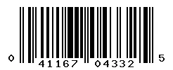 041167043325 barcode