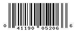 UPC barcode 041190052066