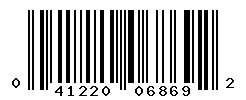UPC barcode number 041220068692