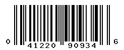 UPC barcode 041220909346