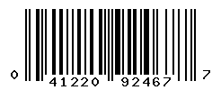 UPC barcode number 041220924677