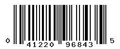 UPC barcode number 041220968435