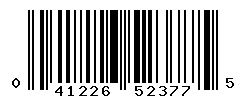 UPC barcode number 041226523775