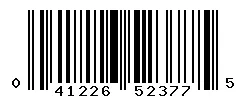 UPC 041226523775 barcode image