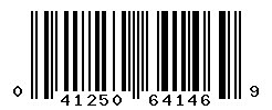 UPC barcode number 041250641469