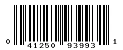 UPC barcode 041250939931