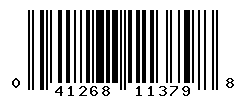 upc 041268113798 barcode image