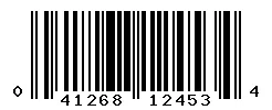 UPC 041268124534 barcode image