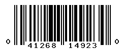 UPC barcode 041268149230
