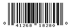 UPC barcode 041268182800