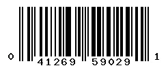 UPC barcode 041269590291