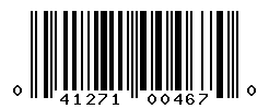 UPC barcode number 041271004670