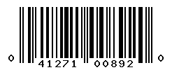 UPC barcode number 041271008920