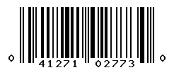 UPC barcode number 041271027730