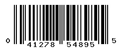 UPC barcode 041278548955