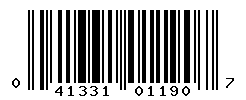 upc 041331011907 barcode image
