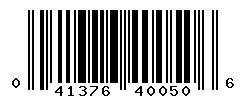 upc 041376400506 barcode image