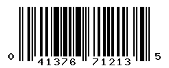 UPC barcode number 041376712135