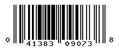 UPC barcode number 041383090738