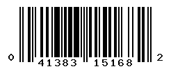 UPC barcode number 041383151682