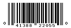 UPC barcode number 041388220550