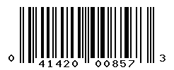 upc 041420008573 barcode image