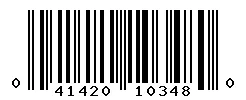 UPC barcode 041420103480