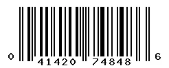 UPC barcode 041420748486