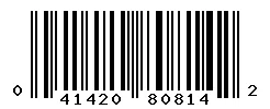 UPC barcode 041420808142