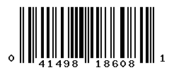 UPC barcode number 041498186081