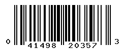 upc 041498203573 barcode image
