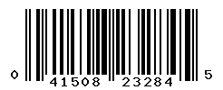 UPC barcode number 041508232845