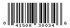 UPC barcode 041508300346