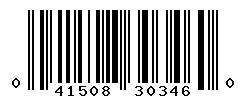 UPC barcode number 041508303460