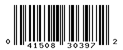 UPC barcode number 041508303972