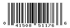 UPC barcode number 041508511766