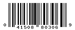 UPC barcode number 041508803069